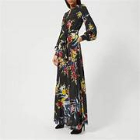 Diane von Furstenberg Waist Tie Maxi Dress - Picture 3 of 5